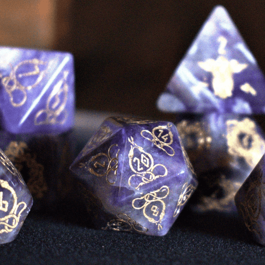 Serpent of Midgard Amethyst Dice Set 'PRE-ORDER | SPRING EVENT DEAL' - 