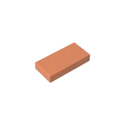 Gobricks GDS-566 Tile 1 x 2 with Groove | Compatible Building Block