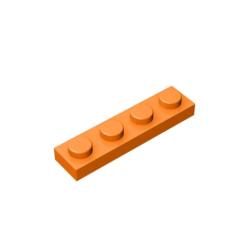 Gobricks GDS-504 Plate 1 x 4 | Compatible Building Block Pieces