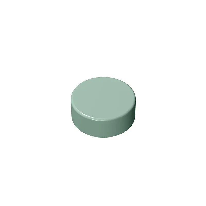 Gobricks GDS-612 Flat Tile 1x1 Round | Compatible Building Block