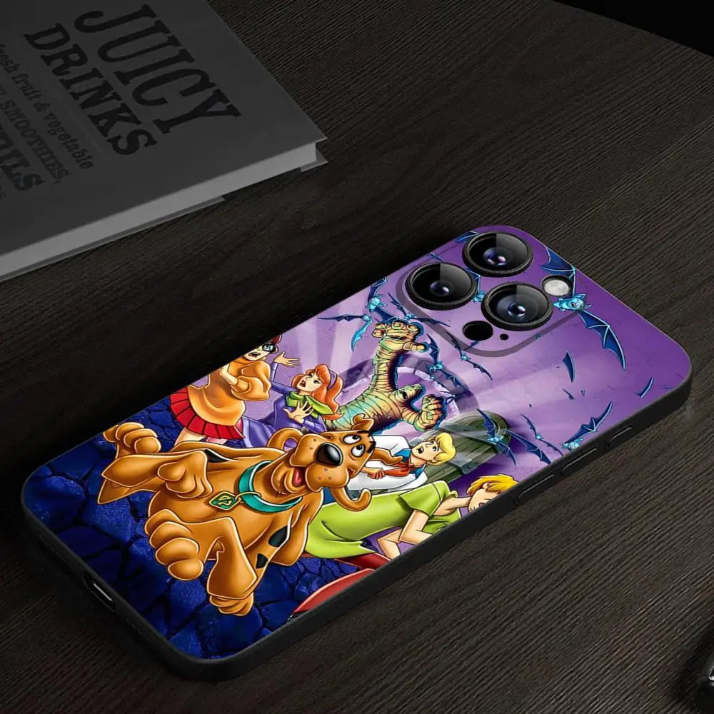S-Scoobys Cartoon Cute-Dooo Phone Case For IPhone 15 16 13 Pro Max 14 12 11 Xr X 8 7 6 Plus Luxury Back Cover