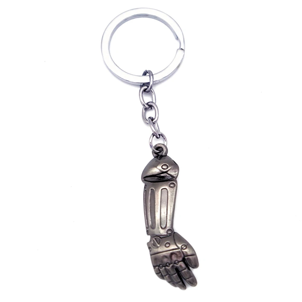 Anime Fullmetal Alchemist Keychain Edward Metal Arm Key Chain Keyring Men Keychains Accessories Key Ring Pendant llaveros