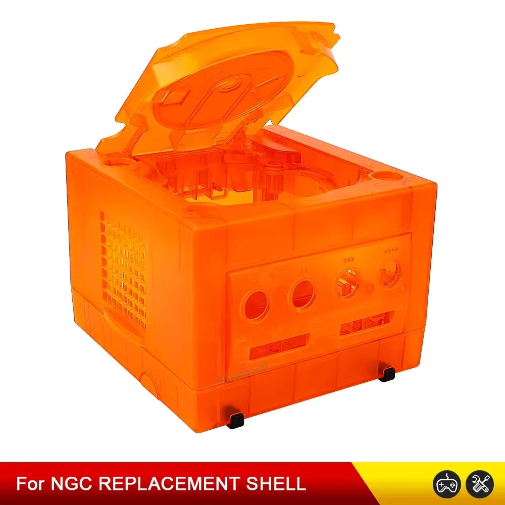 Gamecube Full Replacement Console Shell Housing Translucent Orange