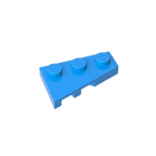 Gobricks GDS-547 Wedge Plate 3 x 2 Right | Compatible Building Block for DIY Creations