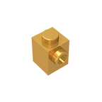 Gobricks GDS-635 BRICK 1X1 W. 1 KNOB | Single Side Bump Building Block Compatible with Lego 87087