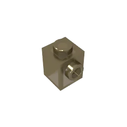 Gobricks GDS-635 BRICK 1X1 W. 1 KNOB | Single Side Bump Building Block Compatible with Lego 87087