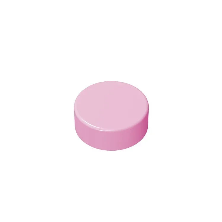 Gobricks GDS-612 Flat Tile 1x1 Round | Compatible Building Block