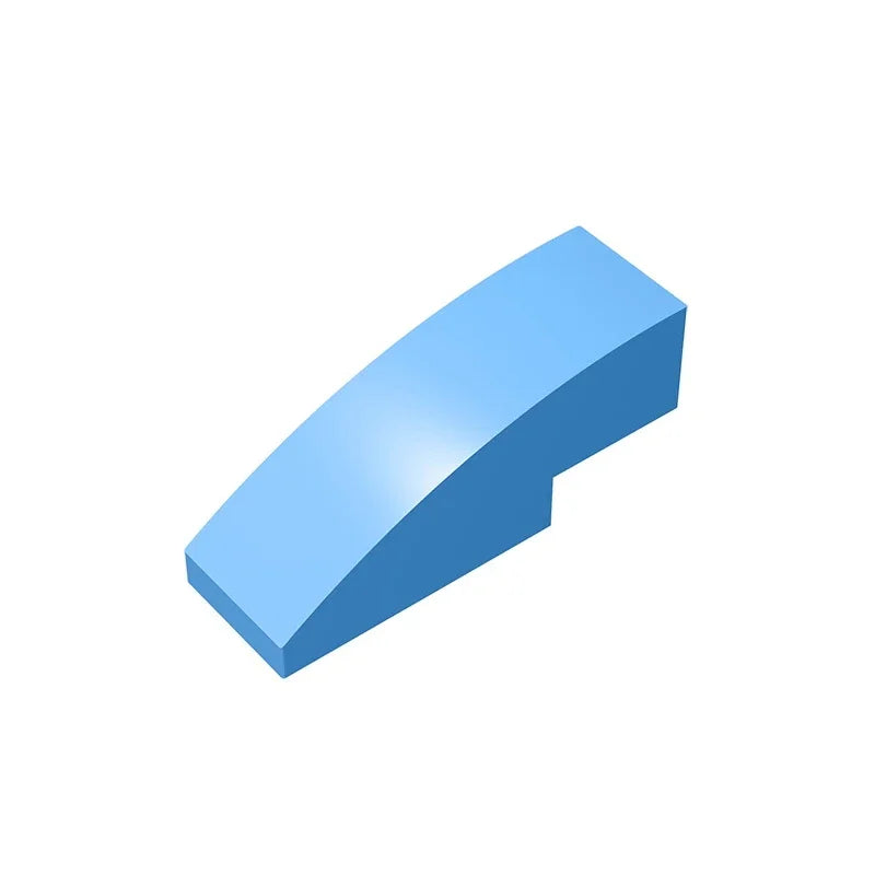 Gobricks GDS-657 Slope, Curved 3 x 1 | Compatible Building Block for Creative Construction