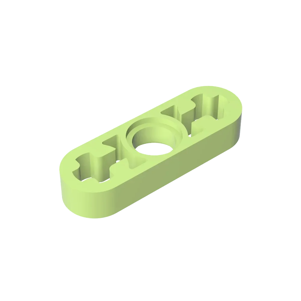 Gobricks GDS-689 Technical Liftarm Thin 1 x 3 | Building Block with Axle Holes Compatible with Lego 6632