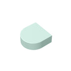 Gobricks Tile Round 1 x 1 Half Circle Extended | Compatible Brick Building Block