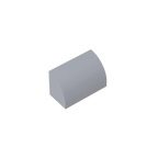 Gobricks GDS-M063 Curved Brick 1 x 2 x 1 No Studs | Compatible Building Block