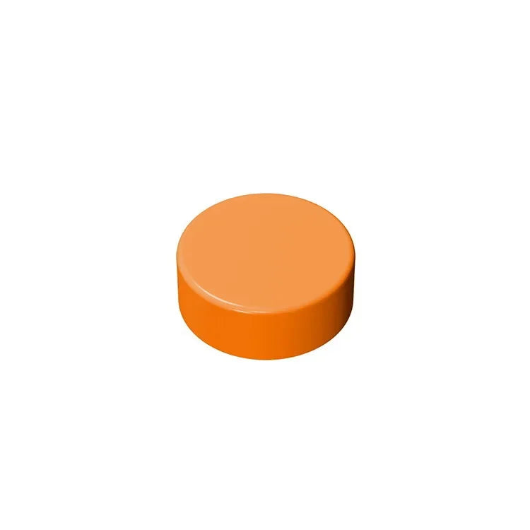 Gobricks GDS-612 Flat Tile 1x1 Round | Compatible Building Block