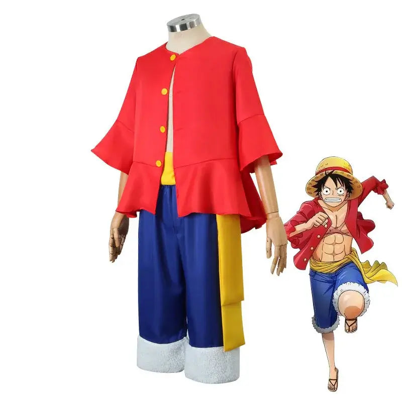 Monkey D Luffy Cosplay Costume One Piece Egghead Suit