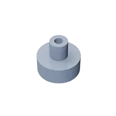 Gobricks Tile Round 1x1 with Bar and Pin Holder | Compatible Building Block