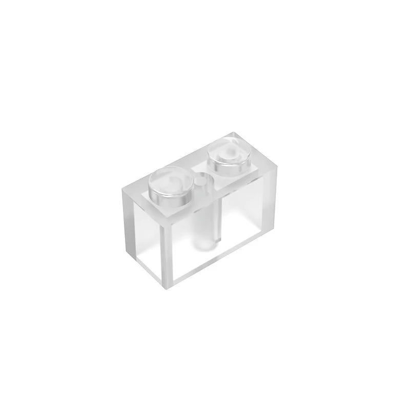 Educational Assemblage Gobricks Brick 1 x 2 without Bottom Tube | Compatible with Lego 3004 3065 35743