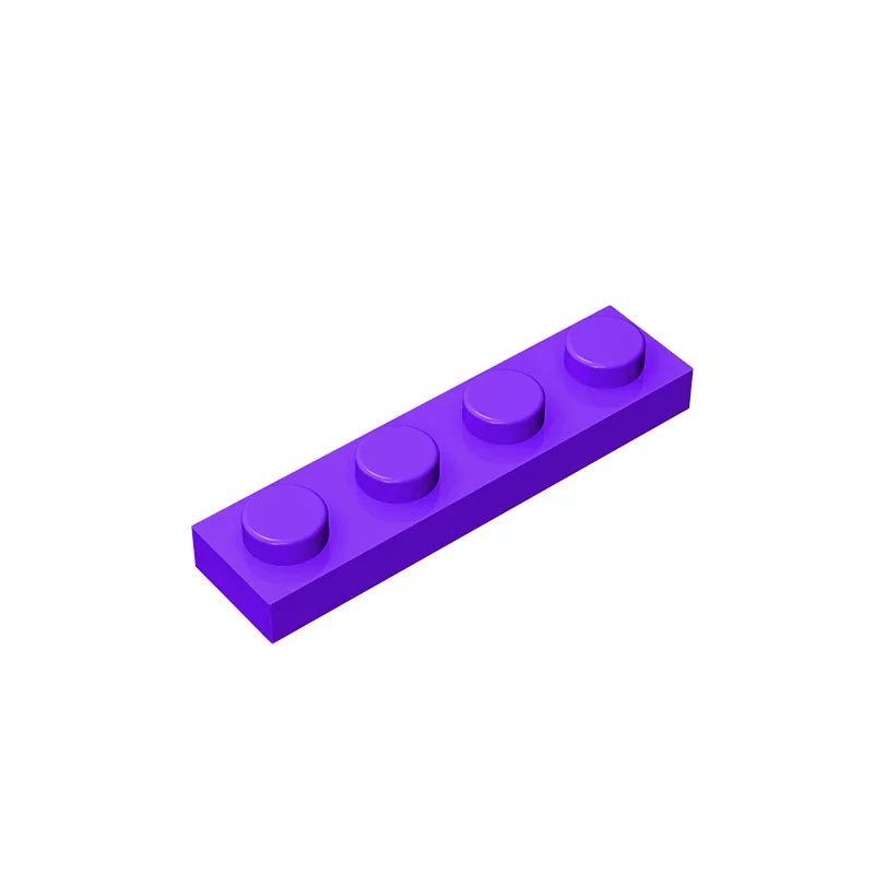 Gobricks GDS-504 Plate 1 x 4 | Compatible Building Block Pieces