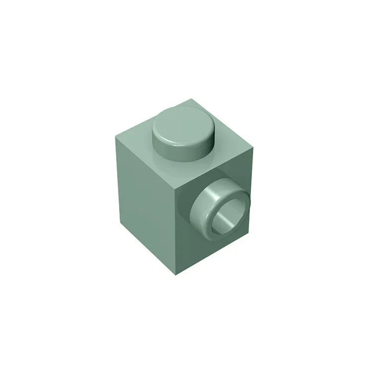 Gobricks GDS-635 BRICK 1X1 W. 1 KNOB | Single Side Bump Building Block Compatible with Lego 87087