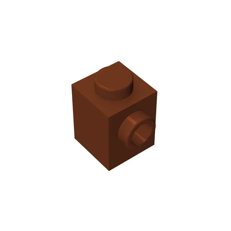 Gobricks GDS-635 BRICK 1X1 W. 1 KNOB | Single Side Bump Building Block Compatible with Lego 87087