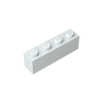 Gobricks GDS-534 Brick 1 x 4 without Bottom Tubes | Compatible Building Block Set