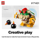 LEGO 71431 Bowser's Muscle Car Expansion Set 458 Pcs Super Mario series DIY Toys For Boys Girl Children Gift ages 8+ - 71431