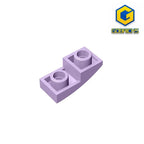 Gobricks GDS-795 Slope, Curved 2 x 1 Inverted | Compatible Building Block for DIY Projects