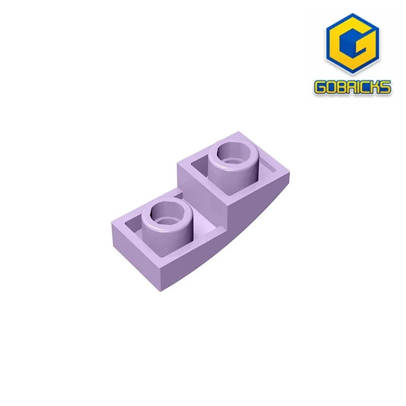 Gobricks GDS-795 Slope, Curved 2 x 1 Inverted | Compatible Building Block for DIY Projects