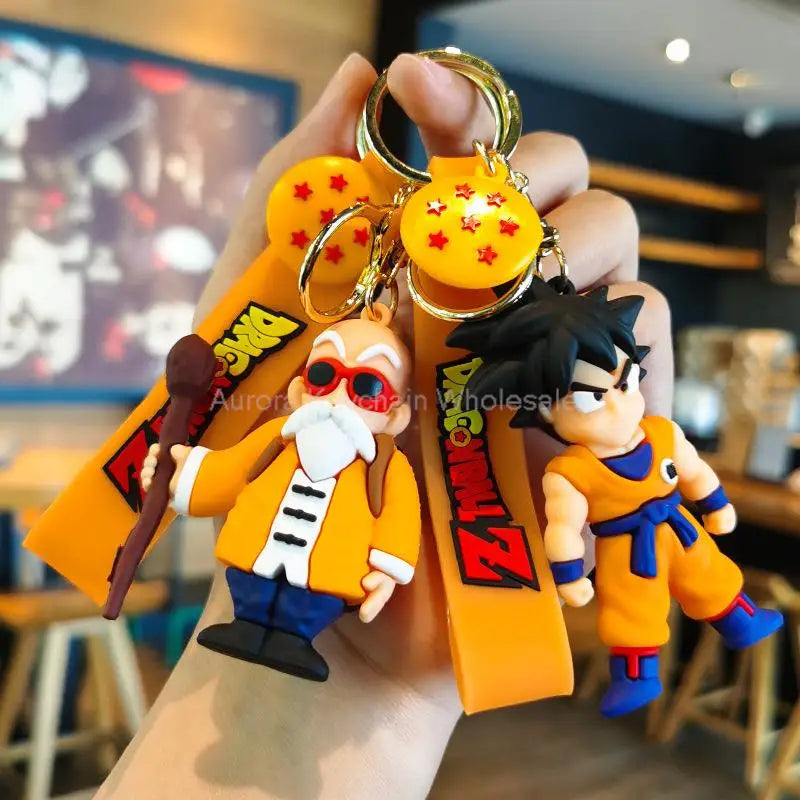 Dragon Ball Z Key Chains Anime Series Car Pendant Keyring Kids Accessories Gifts