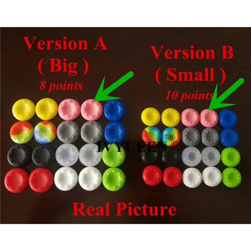 20 PCS Analog Thumb Stick Grip Cover for PS5 PS4 Xbox Controllers | Silicone Thumbsticks Caps