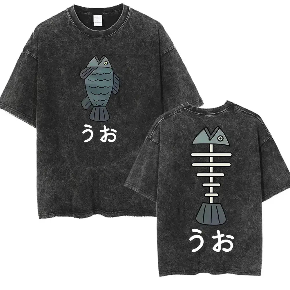 Dandadan Okarun Graphic T Shirt Vintage Washed Tee