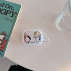 Cute Cartoon Snoopy Charlie Brown Earphone Case For Airpods 4 1 2 3 Pro 2  Wireless Bluetooth Headset Protective TPU Cover