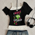 Y2k Clothes Women Tops Harajuku Cute Crop Top Suspenders