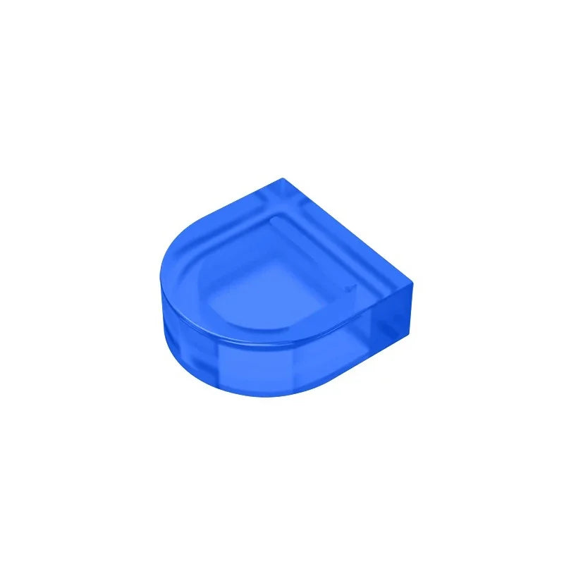 Gobricks Tile Round 1 x 1 Half Circle Extended | Compatible Brick Building Block