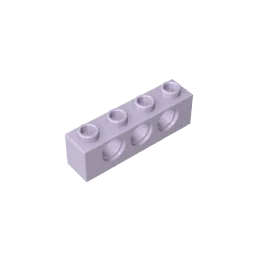 Gobricks GDS-625 Technical Brick 1x4 3-Hole | Compatible with Lego 3701