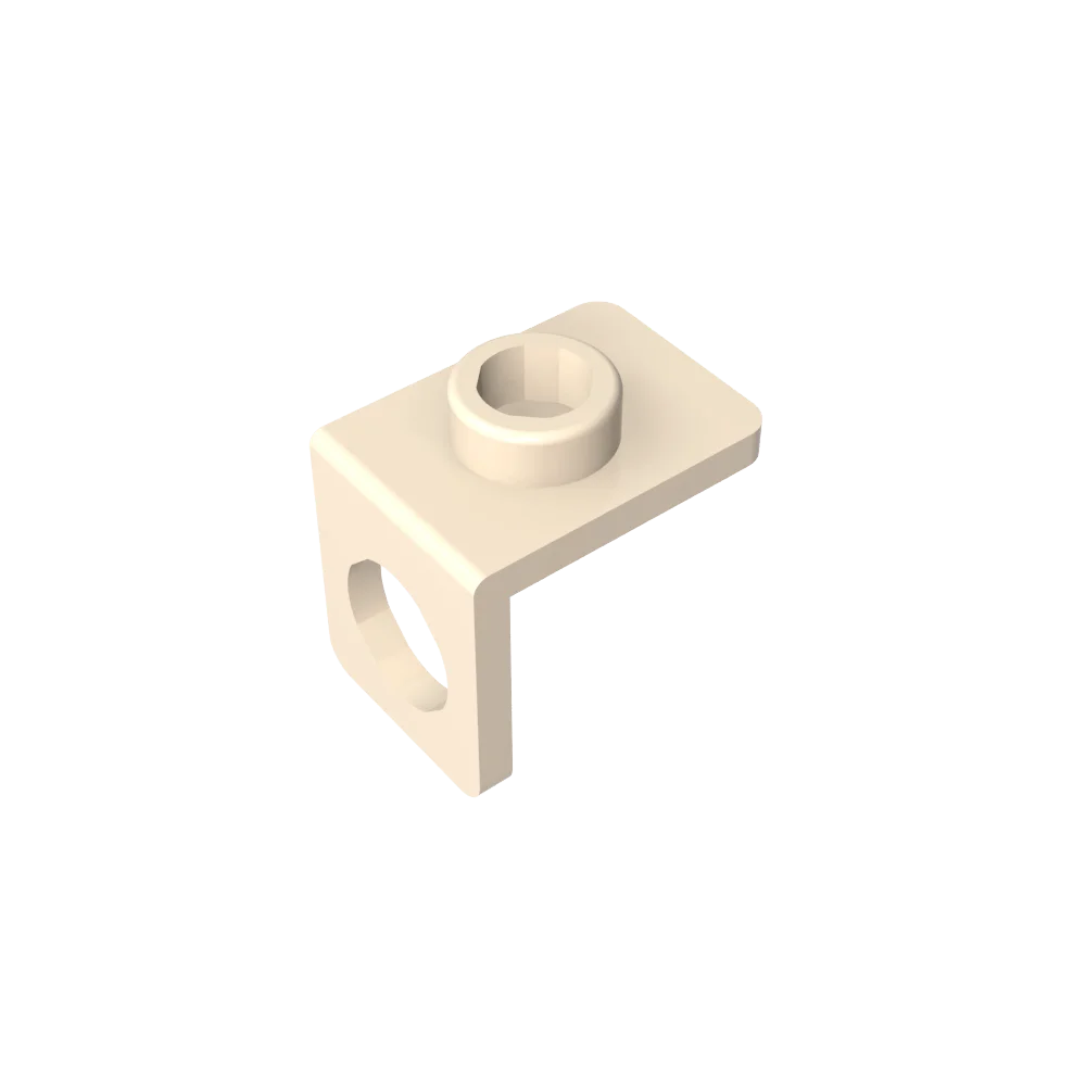 Gobricks GDS-1165 Minifig Neck Bracket with Back Stud | Thin Back Wall Building Block