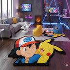 Electric Mouse Cartoon Area Rug – Soft Anti-Slip Irregular Floor Mat