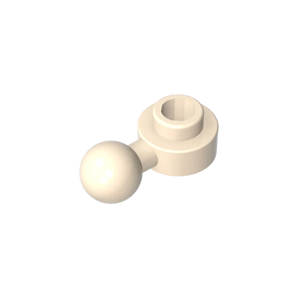 Gobricks GDS-1500 Hinged Plate 1x1 with Ball Head | Compatible Building Brick