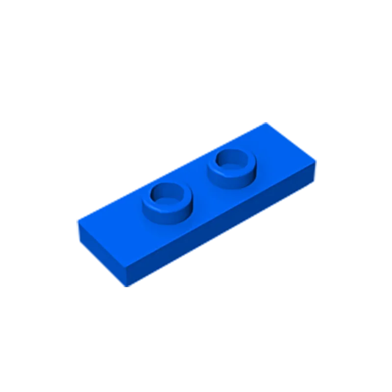 Gobricks GDS-1504 Plate, Modified 1 x 3 with 2 Studs (Double Jumper) | Compatible Building Block Piece
