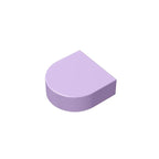 Gobricks Tile Round 1 x 1 Half Circle Extended | Compatible Brick Building Block