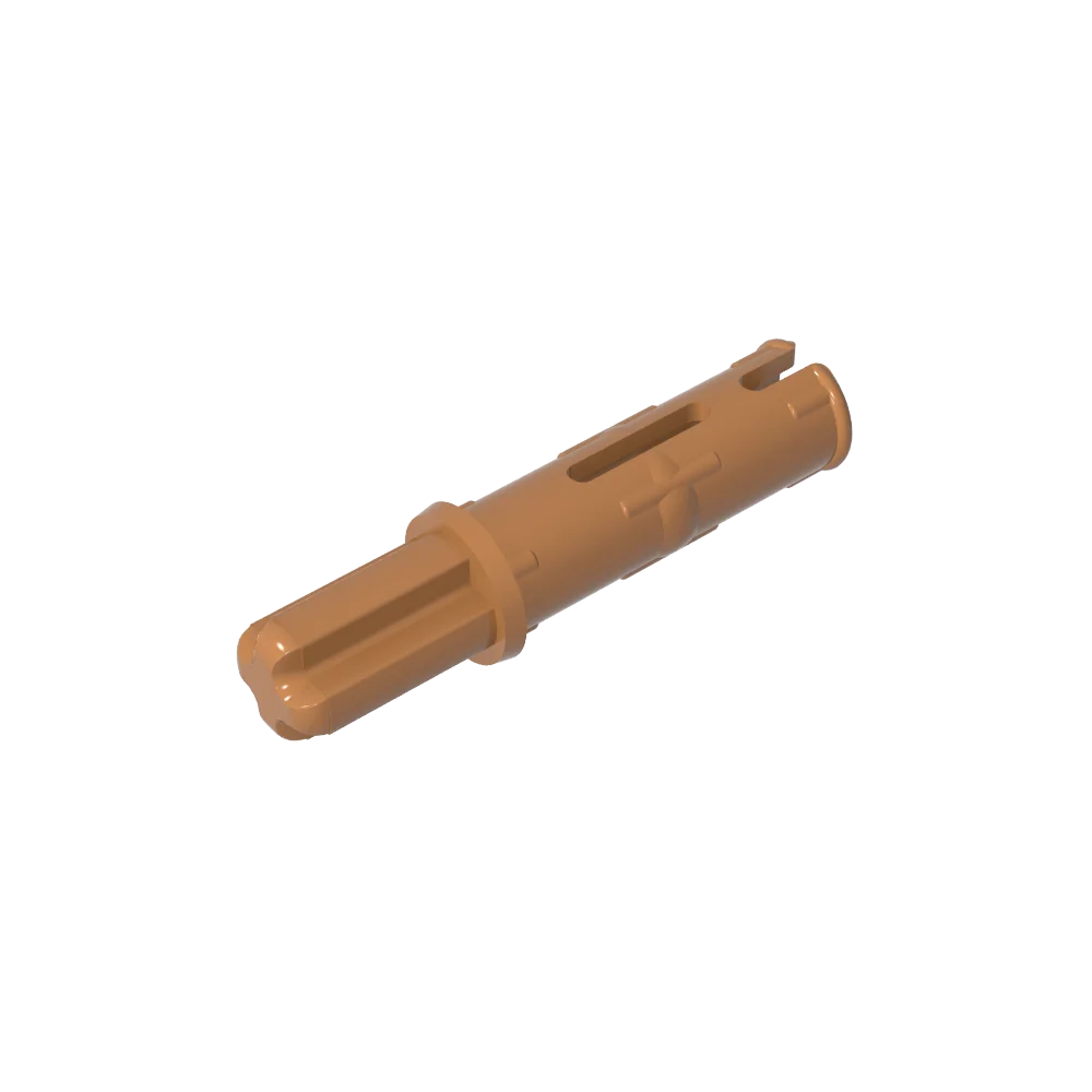 Gobricks GDS-929 Axle Pin 3L with Friction Ridges | Compatible Building Block for Technic