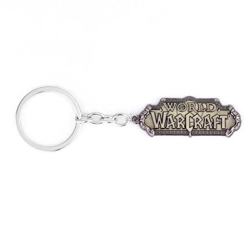 Hot Game Jewelry WOW World of Warcraft HearthStone Keychain Lich King Frostmourne Sword Hammer Axe Weapon Metal Key Chains