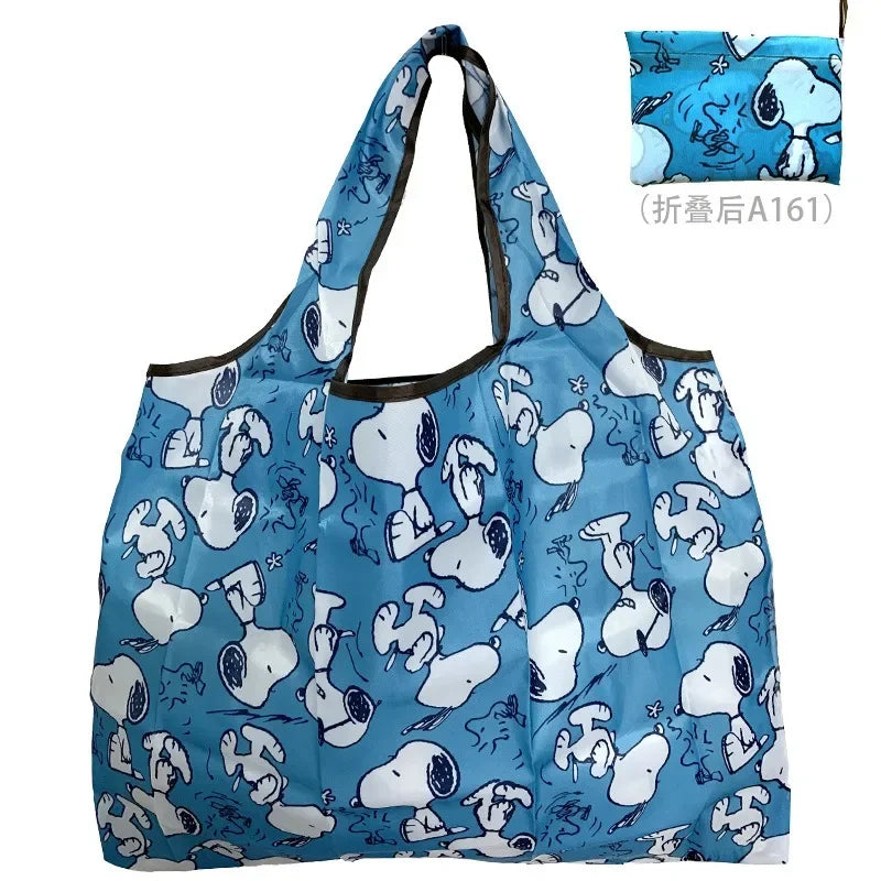 Snoopy Reusable Shopping Bag – Large Capacity Foldable Tote