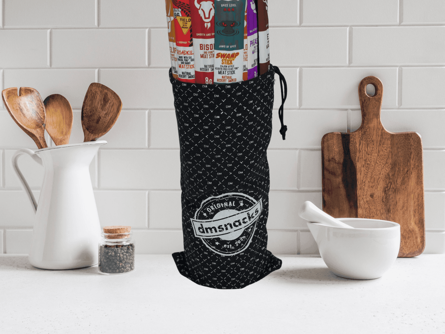 Exotic Meat Sticks Bag – 14 Wild Jerky Snacks | Gourmet Gift with Gamey Flavors - 