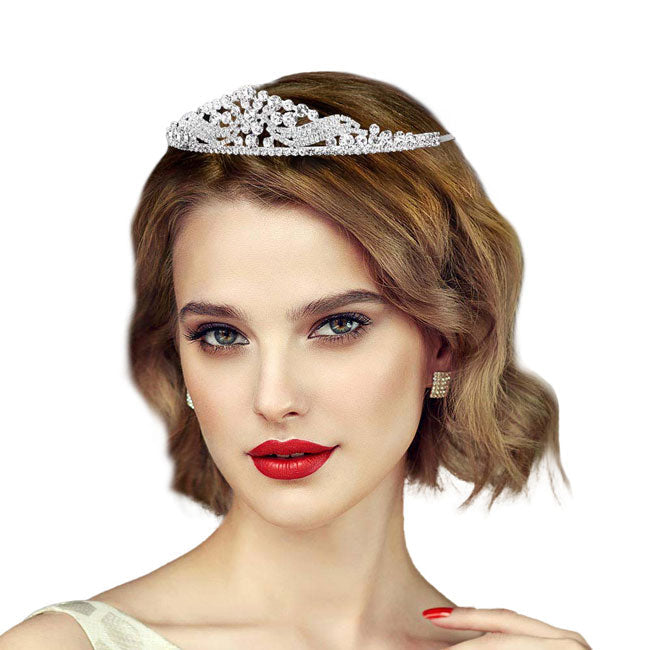 Glass Crystal Pageant Queen Tiara