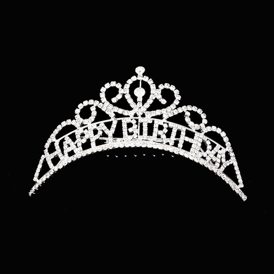 Happy Birthday Rhinestone Party Tiara
