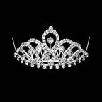 Mini Crystal Rhinestone Pave Princess Tiara