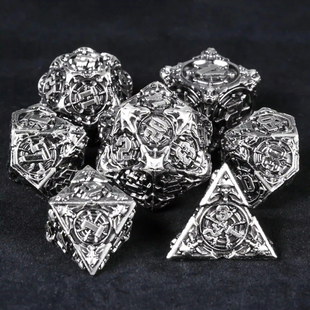 DND Dice - Steampunk Pirate Metal Dice Set