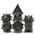 Warrior's Flail: Silver - Metal RPG Dice Set - 