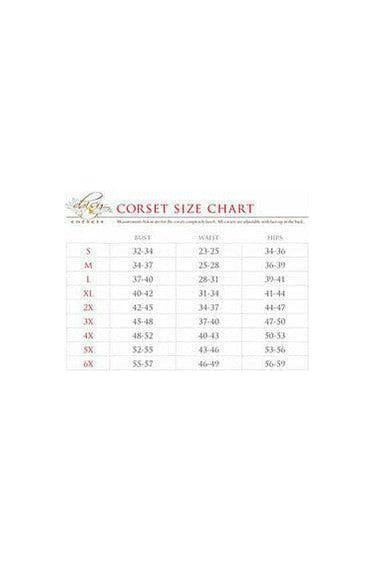 Top Drawer Gold Brocade & Faux Leather Steel Boned Corset