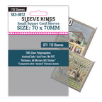 Small Square Game Card Sleeves (70x70mm) 110 Pack, 60 Micron, SKS-8812