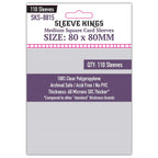 Medium Square Card Sleeves (80x80mm) 110 Pack, 60 Micron, SKS-8815